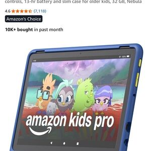 Amazon Fire 10 Kids Pro Tablet - Blue